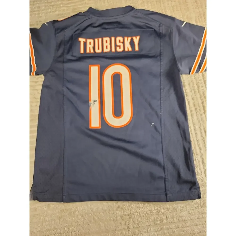 Nike Mitch Trubisky Chicago Bears Jersey Youth Medium 10-12 Football Boys Kids